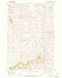 Jack Creek NW 1969 topographic map thumbnail