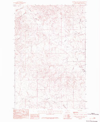 Johnson Coulee West 1983 topographic map thumbnail