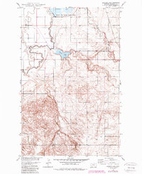 Johnson Lake 1949 topographic map thumbnail