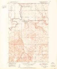 Johnson Lake 1950 topographic map thumbnail