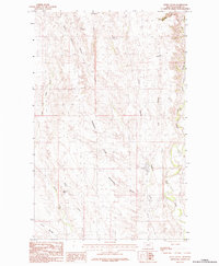 Jones Coulee 1984 topographic map thumbnail