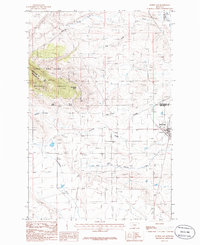 Judith Gap 1986 topographic map thumbnail