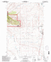 Judith Gap 1995 topographic map thumbnail