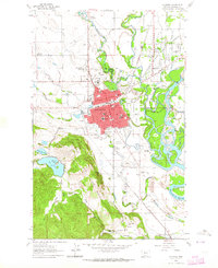 Kalispell 1962 topographic map thumbnail