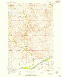 Kelly Hills 1951 topographic map thumbnail