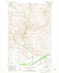 Kelly Hills 1951 topographic map thumbnail