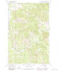 Kenelty Mountain 1966 topographic map thumbnail