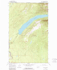 Kintla Lake 1966 topographic map thumbnail