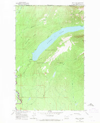 Kintla Lake 1966 topographic map thumbnail