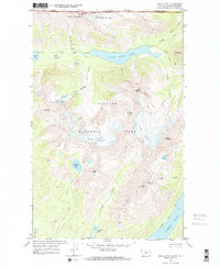 Kintla Peak 1968 topographic map thumbnail