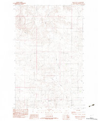 Kisler Butte 1983 topographic map thumbnail