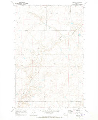 Knees NE 1970 topographic map thumbnail