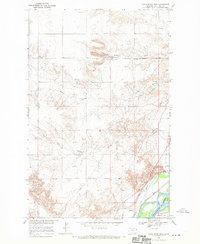 Knife River Mine 1966 topographic map thumbnail