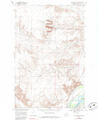 Knife River Mine 1966 topographic map thumbnail