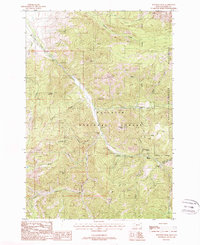 Knowles Peak 1988 topographic map thumbnail