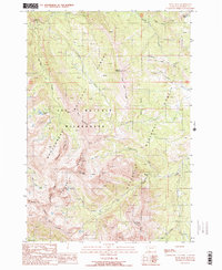 Knowles Peak 1988 topographic map thumbnail