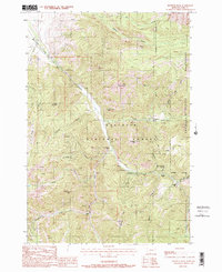 Knowles Peak 1988 topographic map thumbnail