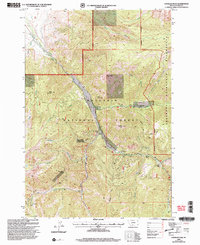 Knowles Peak 2000 topographic map thumbnail