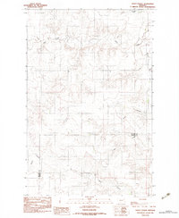 Kraut Coulee 1983 topographic map thumbnail
