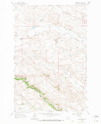 Krone Ranch 1963 topographic map thumbnail