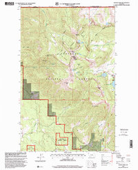 Ksanka Peak 1997 topographic map thumbnail