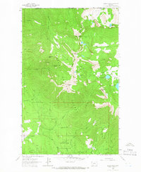 Ksanka Peak 1963 topographic map thumbnail