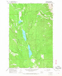 Lake Inez 1965 topographic map thumbnail