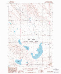 Lake Mason 1986 topographic map thumbnail