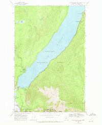 Lake Mc Donald West 1968 topographic map thumbnail