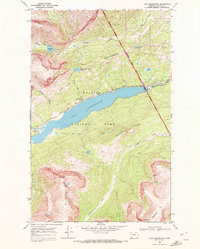 Lake Sherburne 1968 topographic map thumbnail