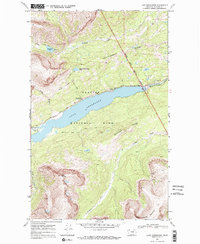 Lake Sherburne 1968 topographic map thumbnail