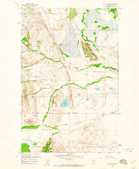 Lake Theboe 1958 topographic map thumbnail