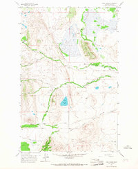 Lake Theboe 1958 topographic map preview