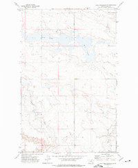 Lake Thibadeau SW 1972 topographic map thumbnail