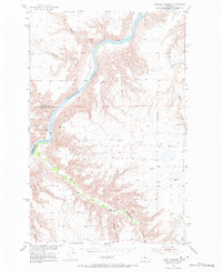 Lander Crossing 1954 topographic map thumbnail