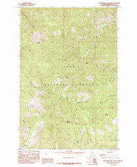 Landowner Mountain 1985 topographic map thumbnail