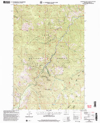Landowner Mountain 1999 topographic map thumbnail