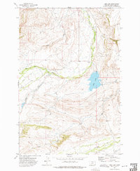 Lebo Lake 1972 topographic map thumbnail