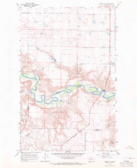 Ledger NW 1967 topographic map thumbnail