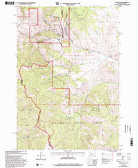 Lemhi Pass 1997 topographic map thumbnail