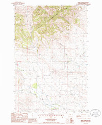 Lewis Peak 1985 topographic map thumbnail