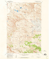 Lewis Reservoir 1958 topographic map thumbnail