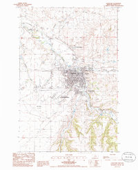 Lewistown 1985 topographic map thumbnail