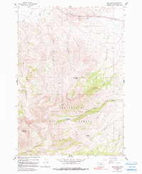 Lima Peaks 1965 topographic map thumbnail
