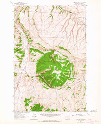Limestone Butte 1961 topographic map thumbnail