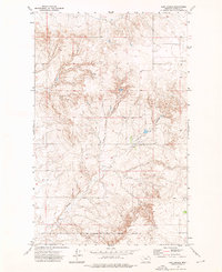 Line Coulee 1973 topographic map thumbnail