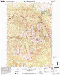 Livingston Peak 2000 topographic map thumbnail