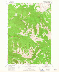 Livingston Peak 1951 topographic map thumbnail