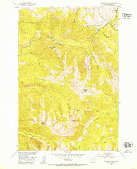 Livingston Peak 1951 topographic map thumbnail