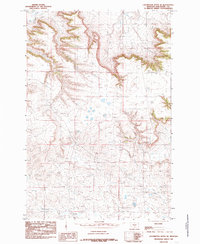 Locomotive Butte SE 1985 topographic map thumbnail
